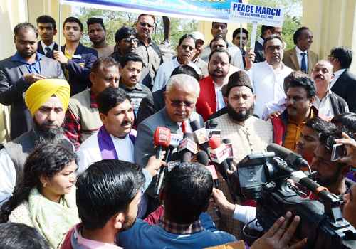 Peace March by CCC against PulwamaAttack